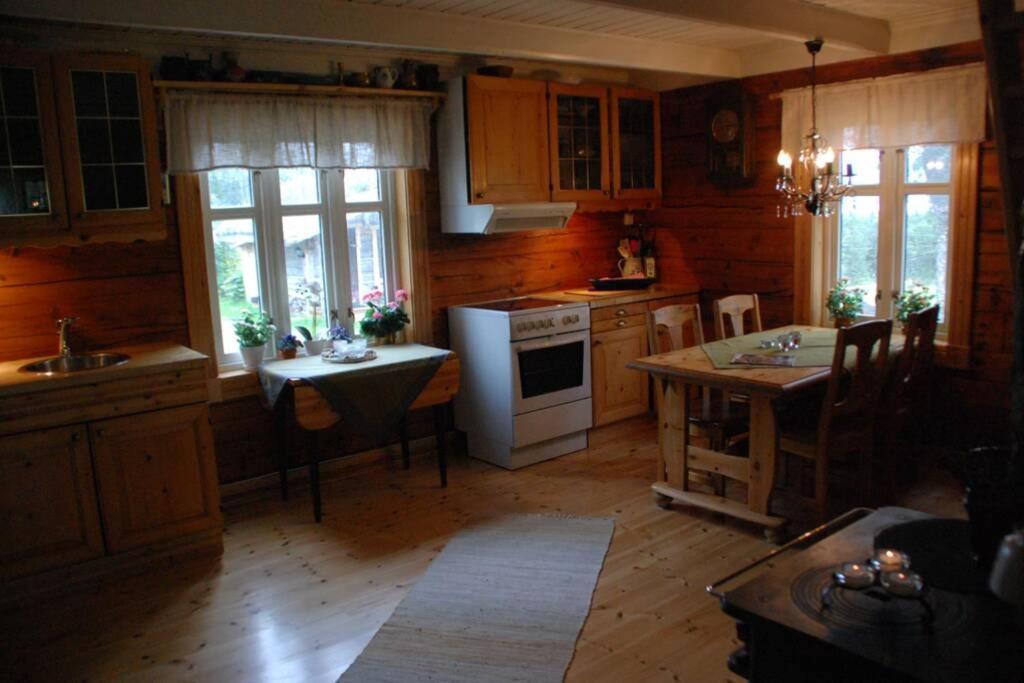 100 Years Old Norwegian Log House In Tromso Villa Buitenkant foto