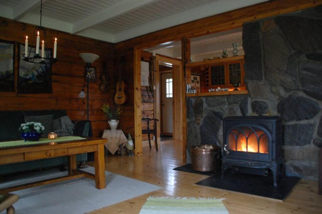100 Years Old Norwegian Log House In Tromso Villa Buitenkant foto